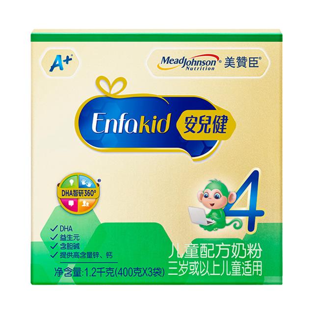 MeadJohnson Nutrition 美赞臣 安儿健A+ 儿童配方奶粉 4段 1200g