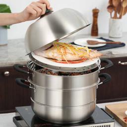 COOKER KING 炊大皇 ZG32OS 304不锈钢复底蒸锅 3层 32cm