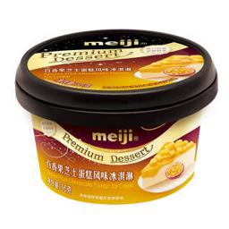 明治（meiji） 百香果芝士蛋糕风味冰淇淋95g/个 高级杯装 雪糕