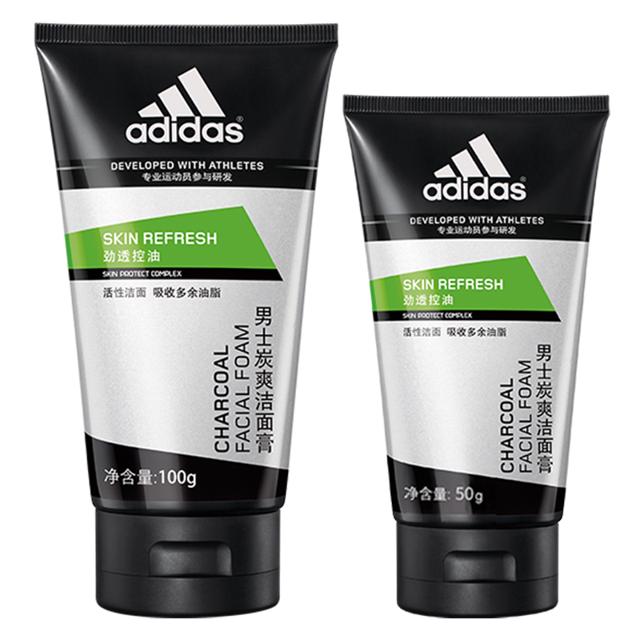 阿迪达斯（adidas） 男士洁面膏 100g赠同款50g