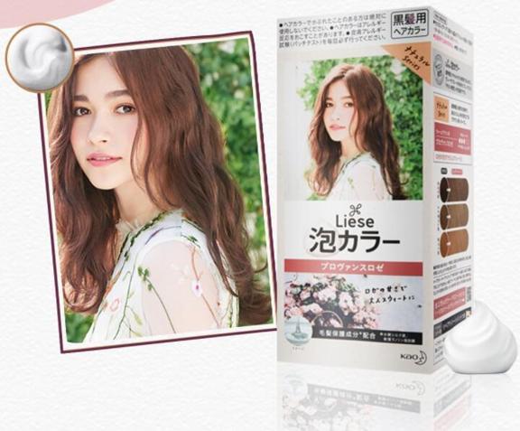 Kao 花王 liese prettia系列泡沫染发膏 #玫瑰茶棕（1液34ml+2液66ml+护发素8g）