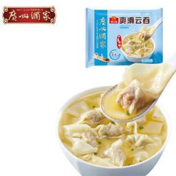 广州酒家 利口福 爽滑云吞480g 60个装 广式早茶 早餐宵夜 方便菜 家庭量贩版