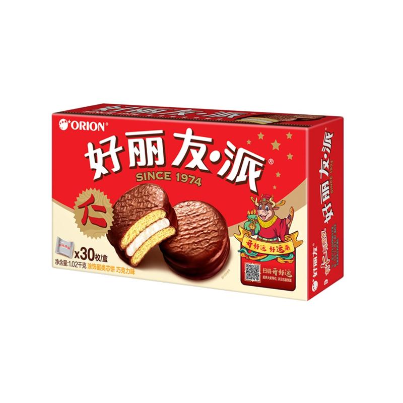 好丽友巧克力派30枚1020g
