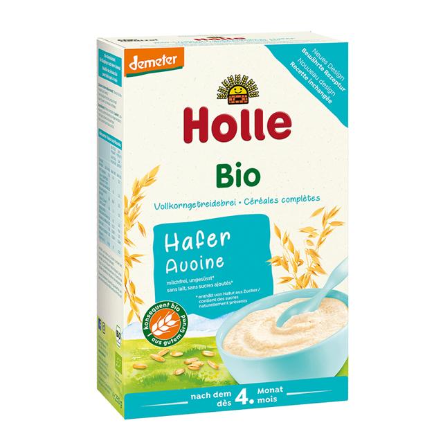 Holle 泓乐 婴幼儿有机燕麦粉1盒250g宝宝辅食 德国原装进口米粉糊