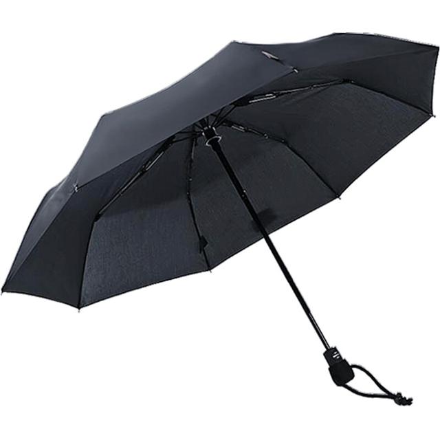 euroschirm德国风暴伞进口折叠遮阳雨伞黑色三折全自动男女晴雨伞