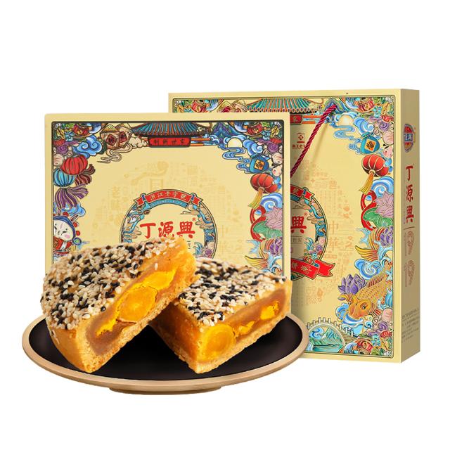 丁源兴 网红蛋黄板栗大月饼礼盒装