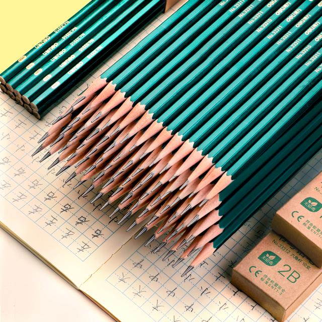 得力 学生hb/2b铅笔5支