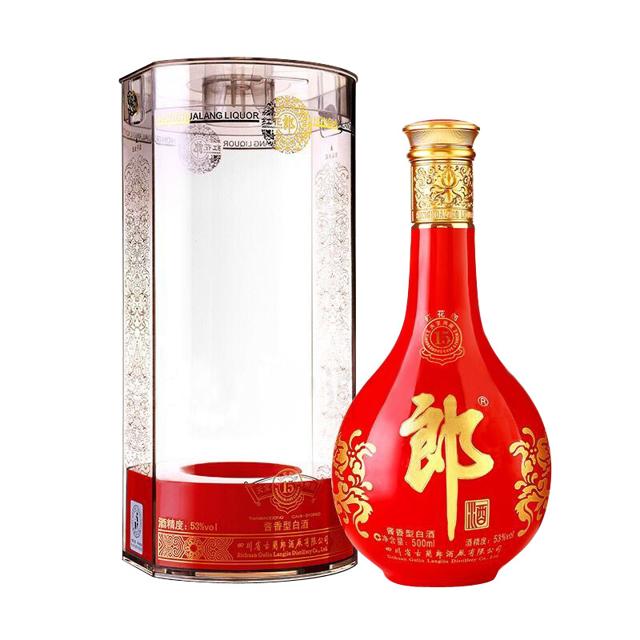 langjiu郎酒红花郎十五15酱香型白酒53度500ml