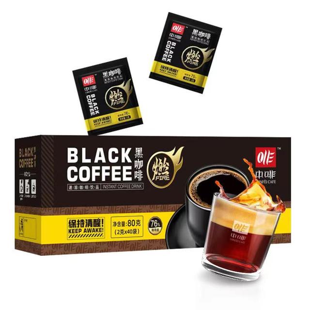 中啡 美式速溶纯黑咖啡粉80包