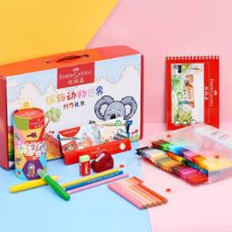 辉柏嘉（FABER-CASTELL） 水彩笔礼包 儿童礼包 水彩笔60色 12色蜡笔 绘画本