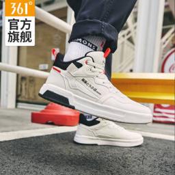 361° 文字D-跃动 Q弹科技 男款高帮运动板鞋