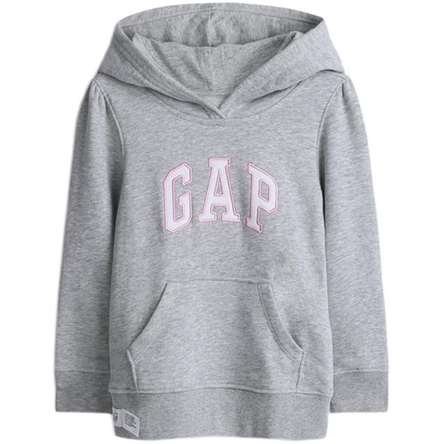 Gap 盖璞 女童LOGO可爱运动卫衣 秋季新款童装洋气连帽衫儿童上衣