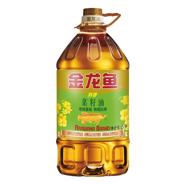 金龙鱼 天猫超市包邮 金龙鱼 特香菜籽油 5L 