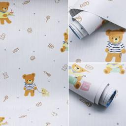 洛楚Luxchic 糖果小熊加厚PVC自粘墙纸