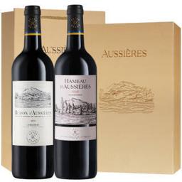 CHATEAU LAFITE ROTHSCHILD 拉菲古堡 拉菲（LAFITE）奥希耶徽纹/海慕干红葡萄酒 750ml 双支礼盒装 法国进口红酒