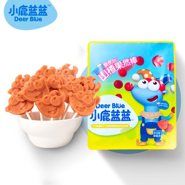 小鹿蓝蓝 山楂棒棒糖106g