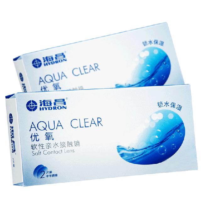 海昌优氧隐形眼镜半年抛2片