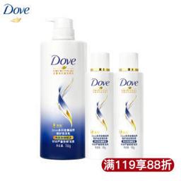 多芬（Dove） DOVE)洗发水护发素套装 密集滋养修护(洗发乳700ml+润发精华素195mlx2)