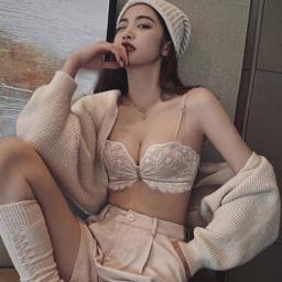 PEANOJEAN W8711 无钢圈调整型蕾丝文胸套装 