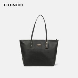 蔻驰（COACH） 奢侈品 TOTE系列女士牛皮托特包 黑色F58846 IMBLK 