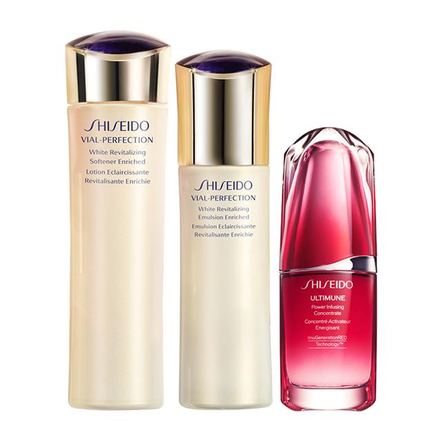 资生堂（SHISEIDO） 悦薇珀翡水乳套装 升级款红妍肌活精华30ml