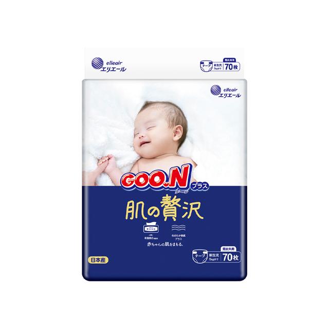 88VIP：大王（GOO.N） 奢华肌系列 纸尿裤 NB70片