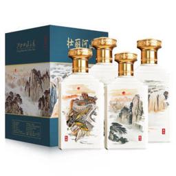CHUNYUAN 纯元 53度酱香型粮食白酒 500ml *4瓶壮丽河山酒 