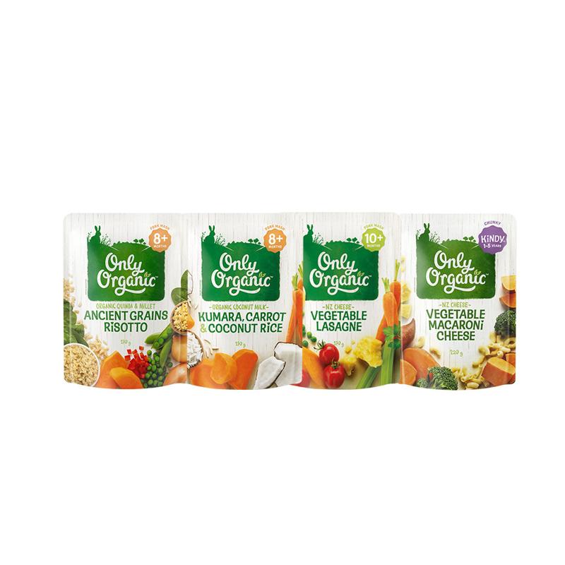 新西兰onlyorganic奥莉有机婴儿辅食蔬菜泥大龄宝宝主食