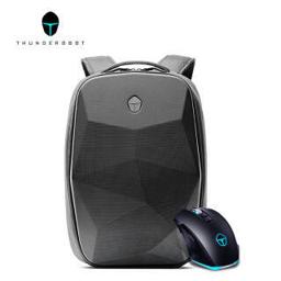 ThundeRobot 雷神 M201 有线鼠标 5000DPI RGB 黑色+黑曜石 双肩背包