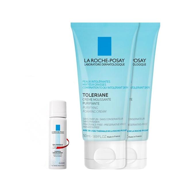 仅54 理肤泉特安洗面奶2支+喷雾50ml