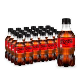 Coca-Cola 可口可乐 零度 Zero 汽水 碳酸饮料 300ml*24罐 整箱装 可口可乐出品 新老包装随机发货