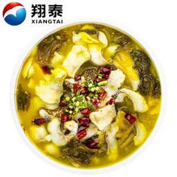 XIANGTAI 翔泰 冷冻酸菜鱼片 500g/盒 半成品方便菜 含酸菜调料包 海鲜水产