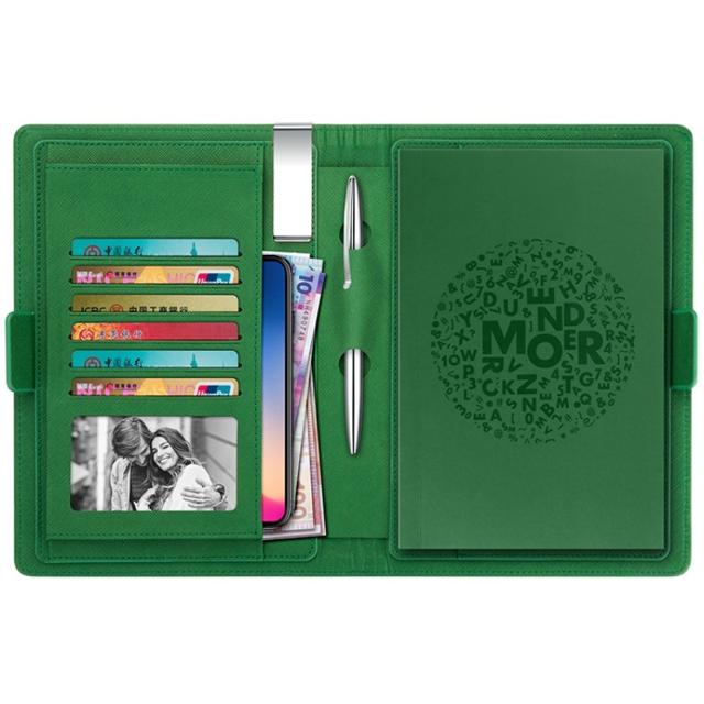 MODERNCREATIVEDESIGN MODERN商务办公用皮面高档记事本带笔 创意手帐本 时尚会议笔记本子文具公司企业定制logo