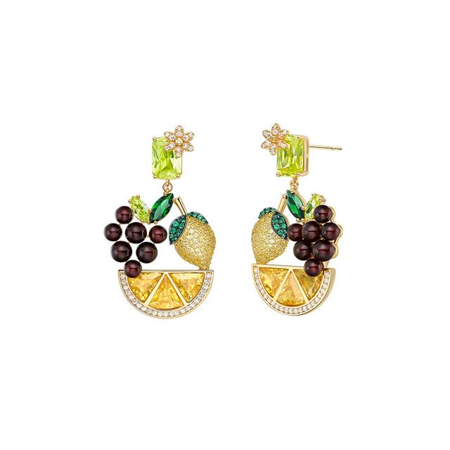 HEFANG Jewelry 何方珠宝 水果自由耳环 HFH035040