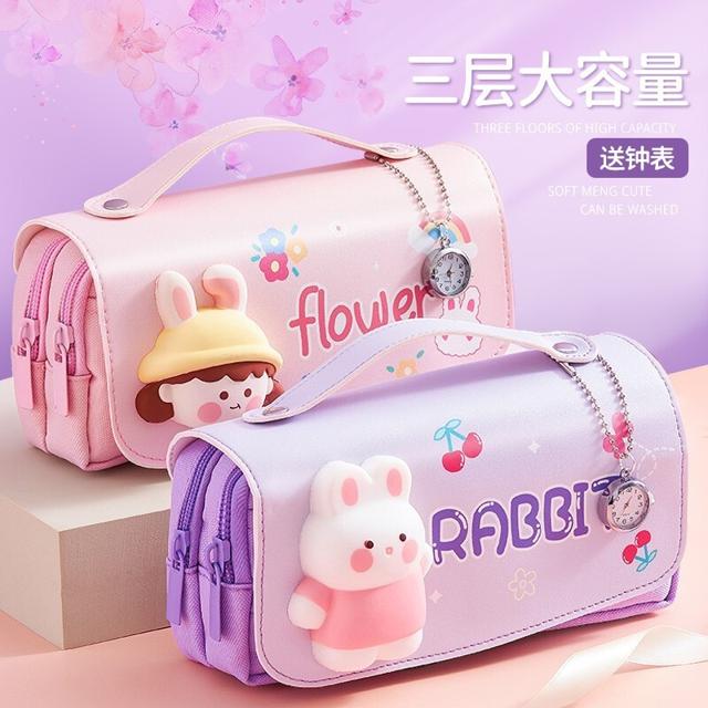 欧伦 003 软萌猫咪减压笔袋 单个装