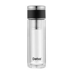 Debo 德铂 莱斯利茶水分离双层玻璃杯 