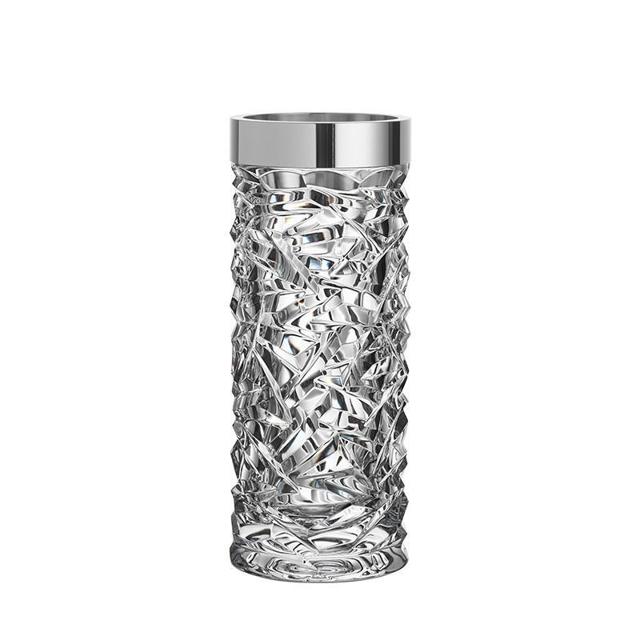 KOSTA BODA 珂斯塔 Orrefors 进口水晶玻璃 CARAT手工花瓶欧式简约家居客厅插花摆件 