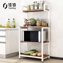 佳佰 微波炉架 厨房置物架烤箱架 落地收纳架调料瓶架子