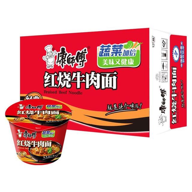 88VIP、有券的上：康师傅 红烧牛肉面 12桶