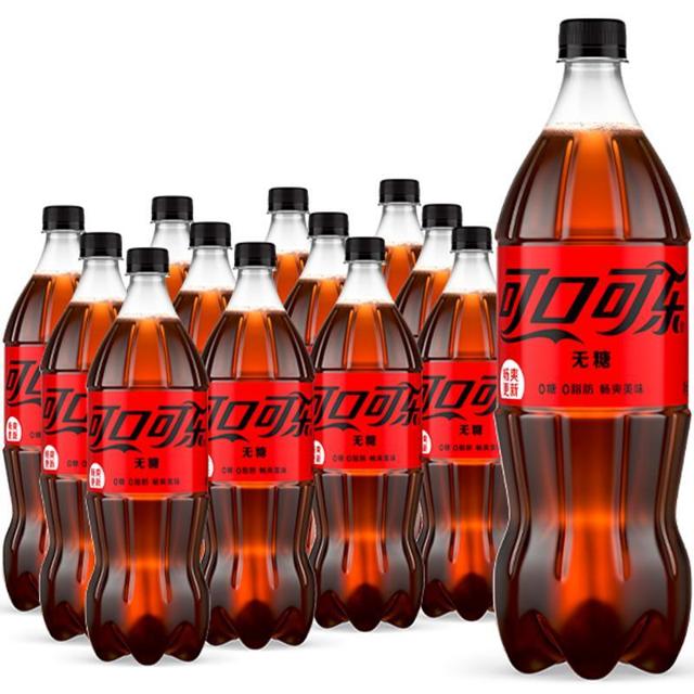 可口可乐 碳酸饮料1.25L*12瓶可乐零度无糖整箱汽水