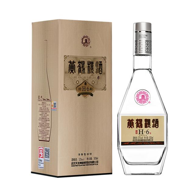 88VIP：黄鹤楼 H6 53%vol 清香型白酒 500ml 单瓶装