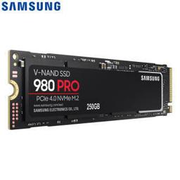 三星（SAMSUNG） 250GB SSD固态硬盘 M.2接口(NVMe协议PCIe 4.0 x4) 980 PRO （MZ-V8P250BW）