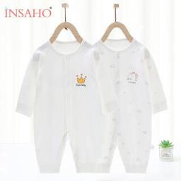 INSAHO 婴儿衣服童装宝宝连体衣纯棉四季可用爬爬服和尚服四