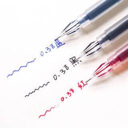 oeny 水晶钻石笔头 学生考试签字笔 12支 