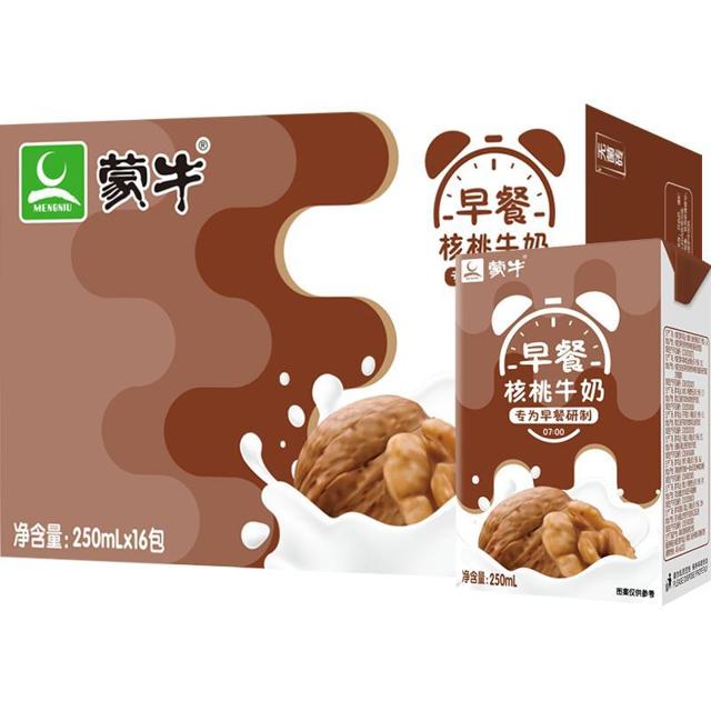88VIP：蒙牛（MENGNIU） 早餐奶核桃味利乐包 250ml*16盒