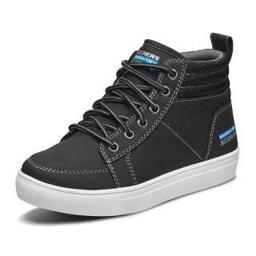 斯凯奇（SKECHERS） 高帮大童舒适保暖系带休闲鞋 