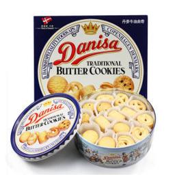 DATE CROWN 皇冠 丹麦进口 皇冠Danisa 丹麦曲奇精选饼干礼盒681g 节日送礼 进口早餐 儿童零食饼干 