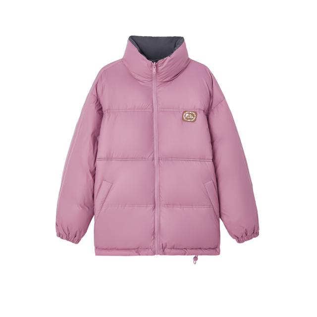 Semir 森马 棉服女2021年冬季新款设计感小众两面穿外套宽松立领加厚棉袄
