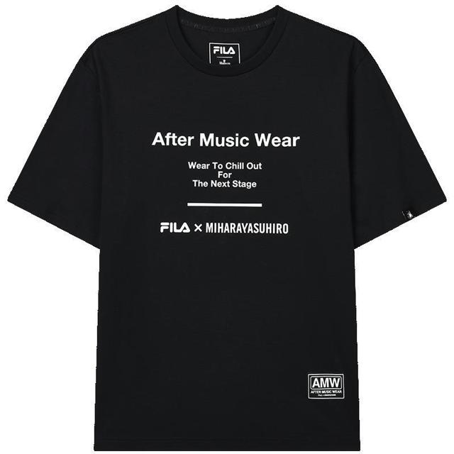 FILA 斐乐 蔡徐坤力荐 FILA x MIHARA斐乐男士T恤2021年秋新款短袖衫上衣