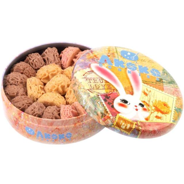 AKOKO冰淇淋曲奇饼干230g法式三味高颜值糕点礼盒年货休闲零食品